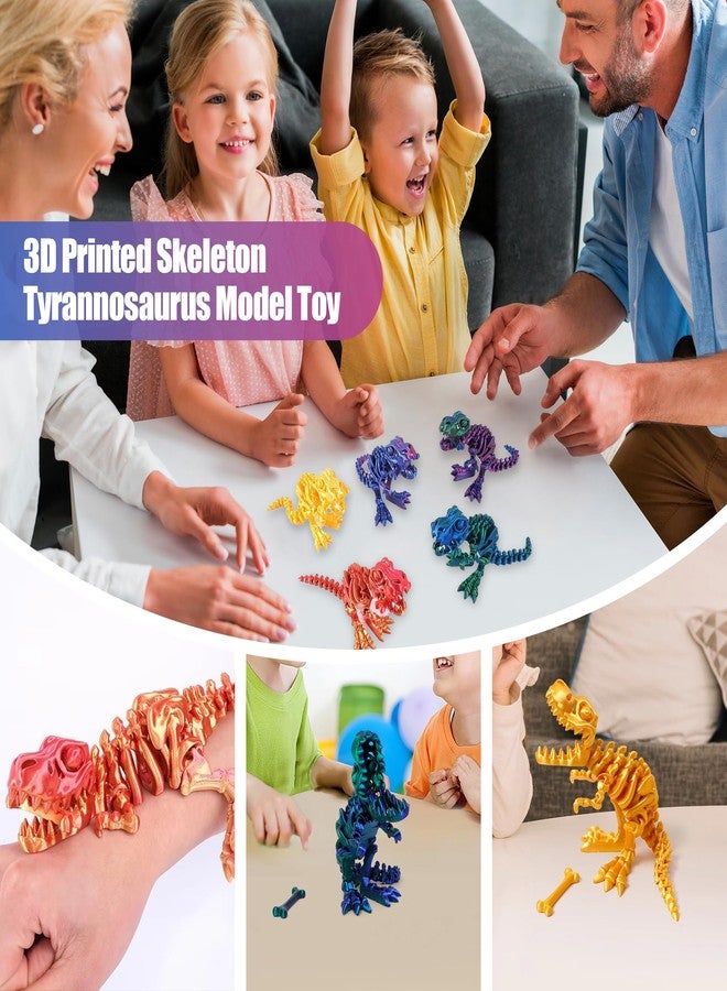 YOUNEEDFUL 2025 3D Printed Tyrannosaurus Rex, 3D Printed Model, Desktop pet Toy Gifts and Home Decorations,Large Size（10-inch） (Purple) - Image 5